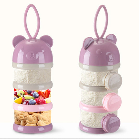 Boîte de rangement de nourriture pour bébé portable, 3  étages