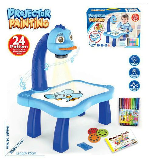 Table de dessin avec projecteur pour enfants