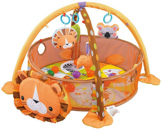 Tapis d'éveil bébé - gym et balles - Lion + 30 balles - Bébé CuuuTe