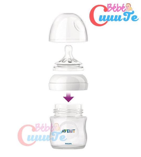 Biberon Natural 125ml/4oz-Avent - Bébé CuuuTe