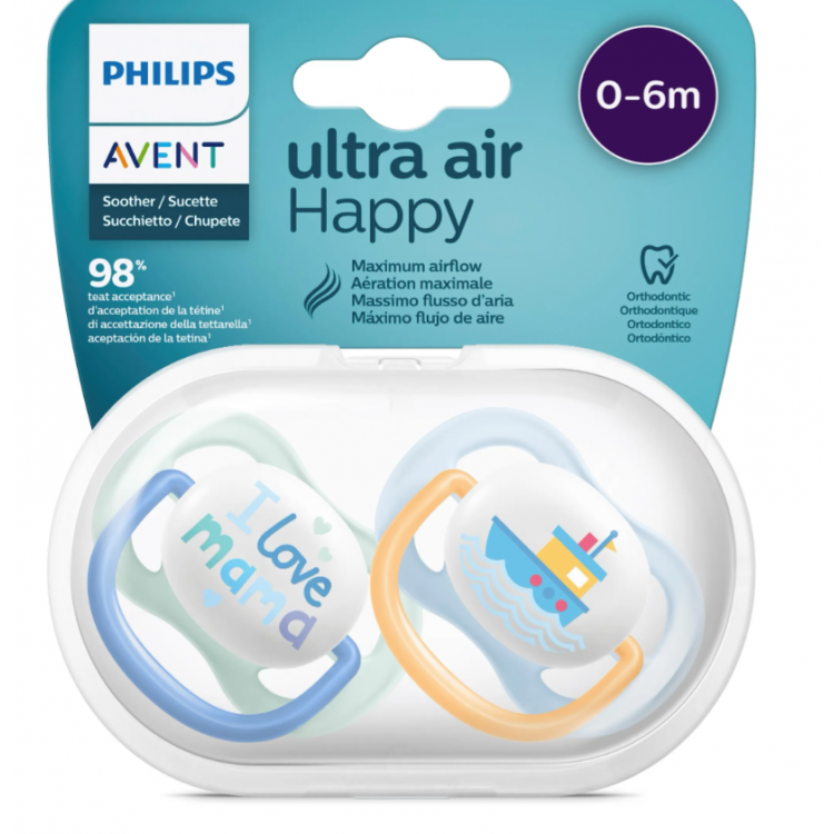 Avent Sucette ultra soft  0-6 MOIS - 6-18 MOIS