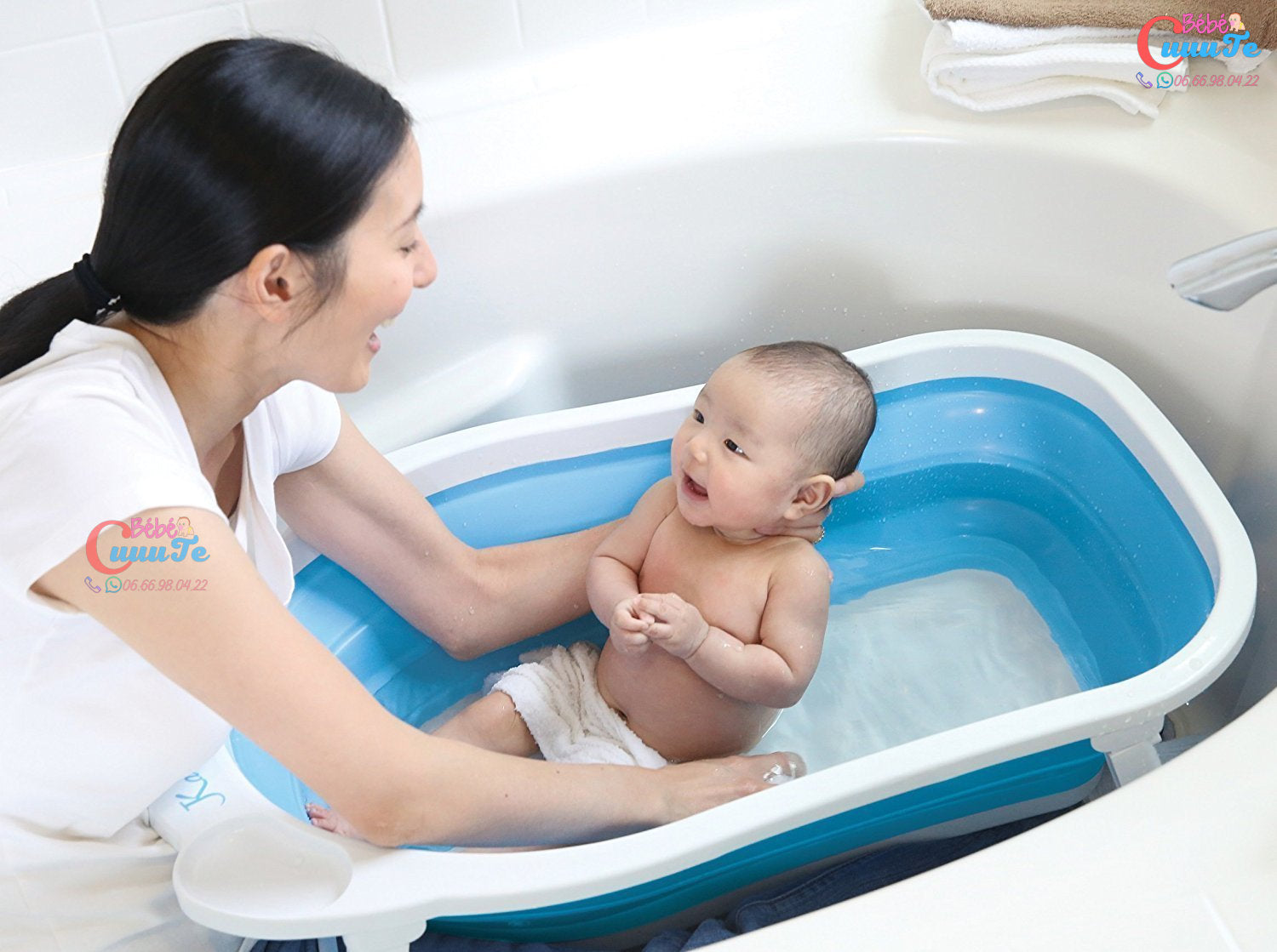 BAIGNOIRE BÉBÉ PLIABLE CONFORT - Bébé CuuuTe