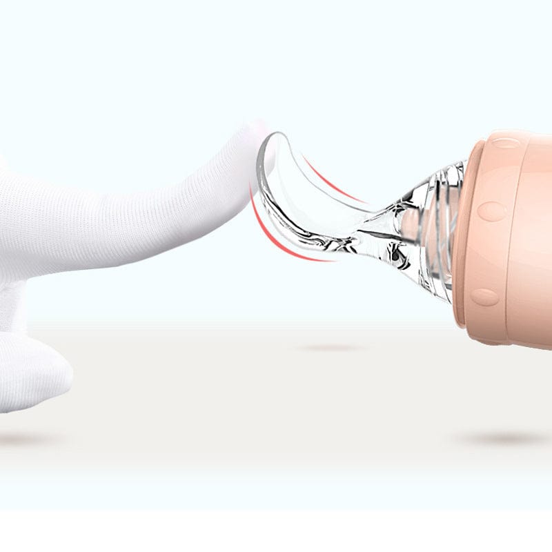 Biberon en Silicone avec Cuillère  Silicone