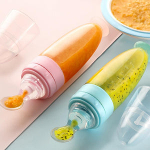 Biberon en Silicone avec Cuillère  Silicone