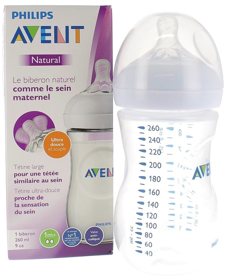 Biberon Natural 1m+ (260 ml) – Plastique – AVENT