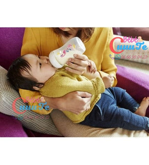 BIBERON NATURAL 260 ml/ 9 OZ FLAMANT ROSE -AVENT