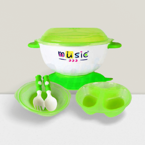 Bol d’aspiration bébé anti-dérapant – MUSIC