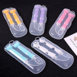 Cuillère d'entraînement en Silicone pour bébé Ref002