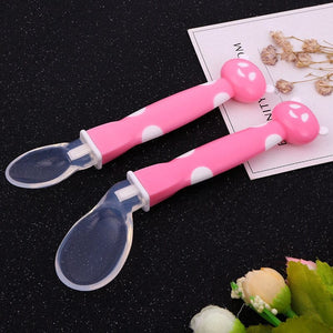 Cuillère d'entraînement en Silicone pour bébé Ref002