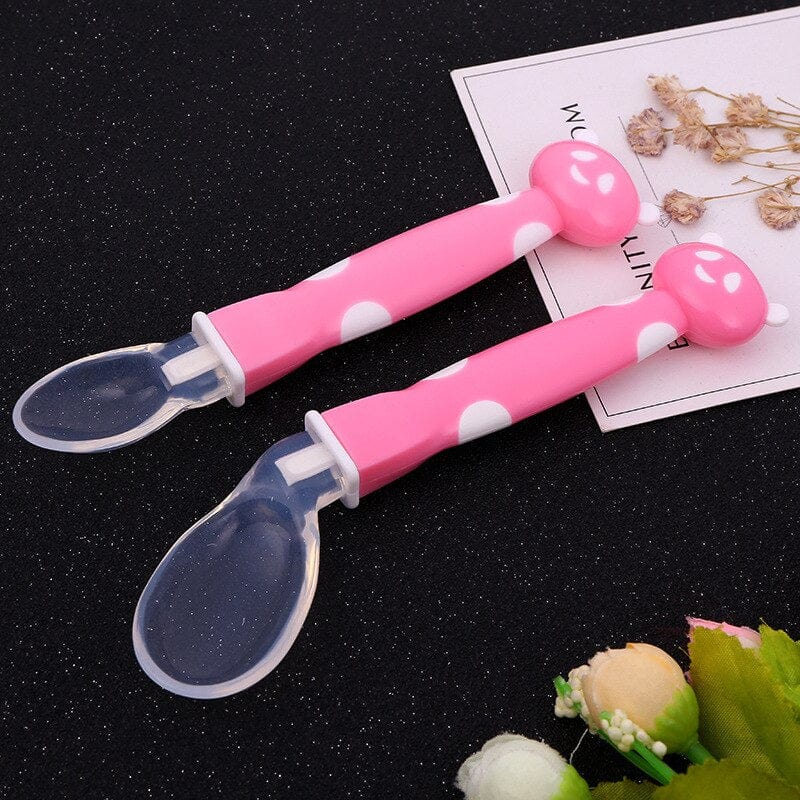 Cuillère d'entraînement en Silicone pour bébé Ref002