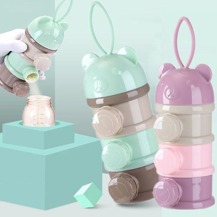 Boîte de rangement de nourriture pour bébé portable, 3  étages