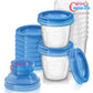 10 Pots De Conservation Pour Lait Maternel 180ml/6mz-Philips Avent - Bébé CuuuTe