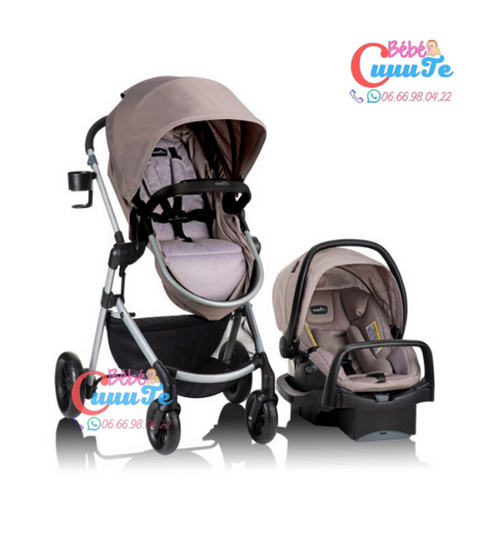 POUSSETTE PIVOT SAFEMAX +SIÈGE AUTO – EVENFLO - Bébé CuuuTe