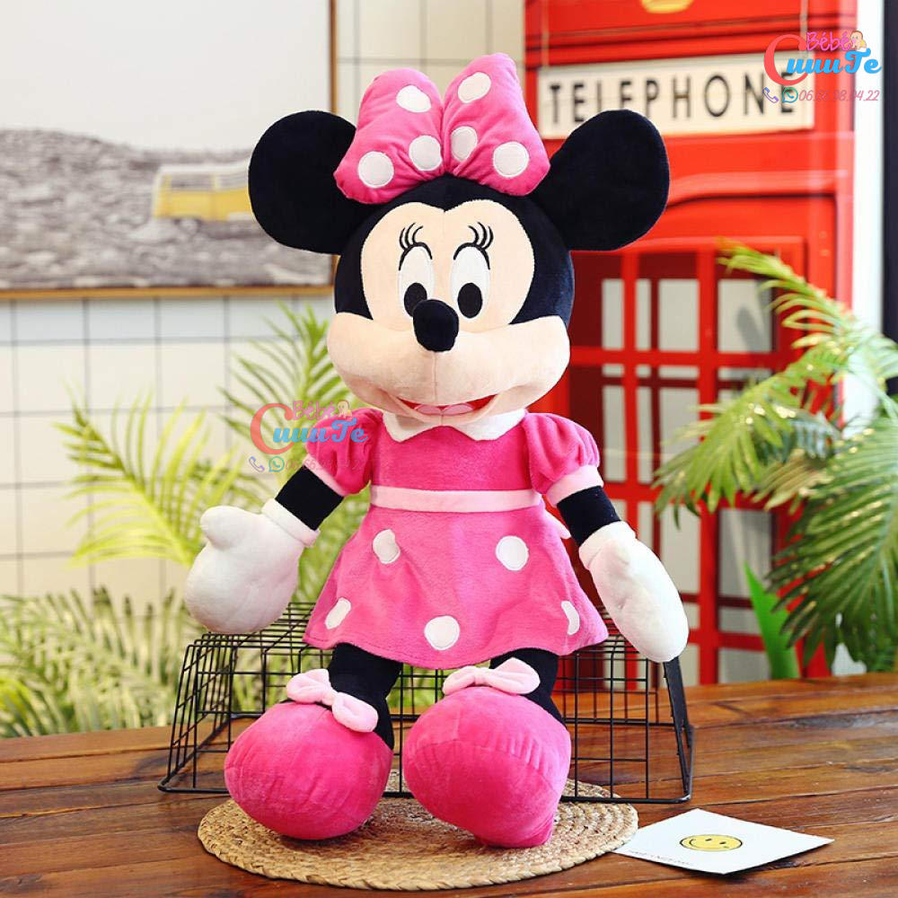 JOUET MIGNON MINNIE MOUSE EN PELUCHE POUPÉE CADEAU 70 CM - Bébé CuuuTe