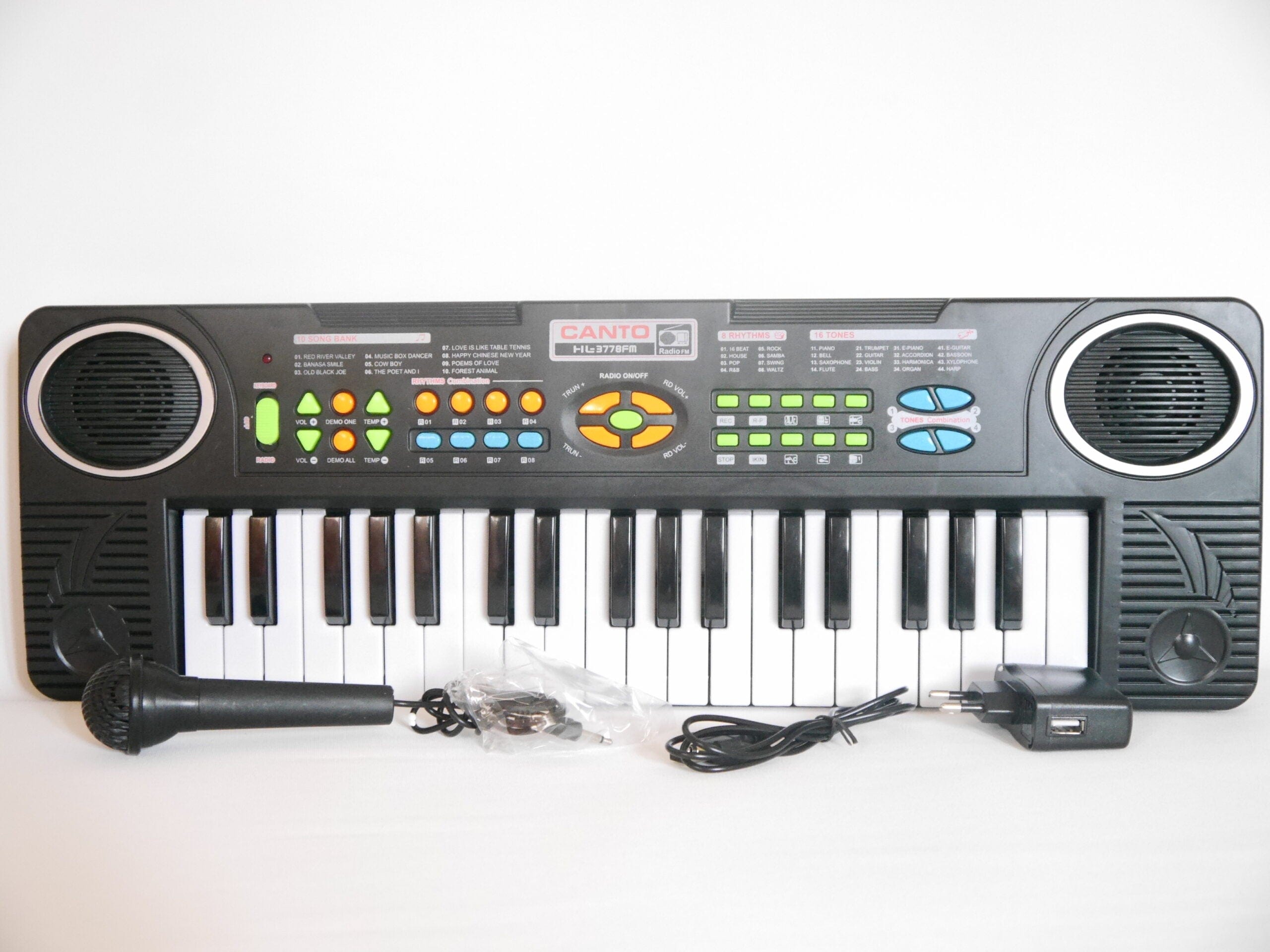 Piano électronique 37 touches avec micro et radio FM