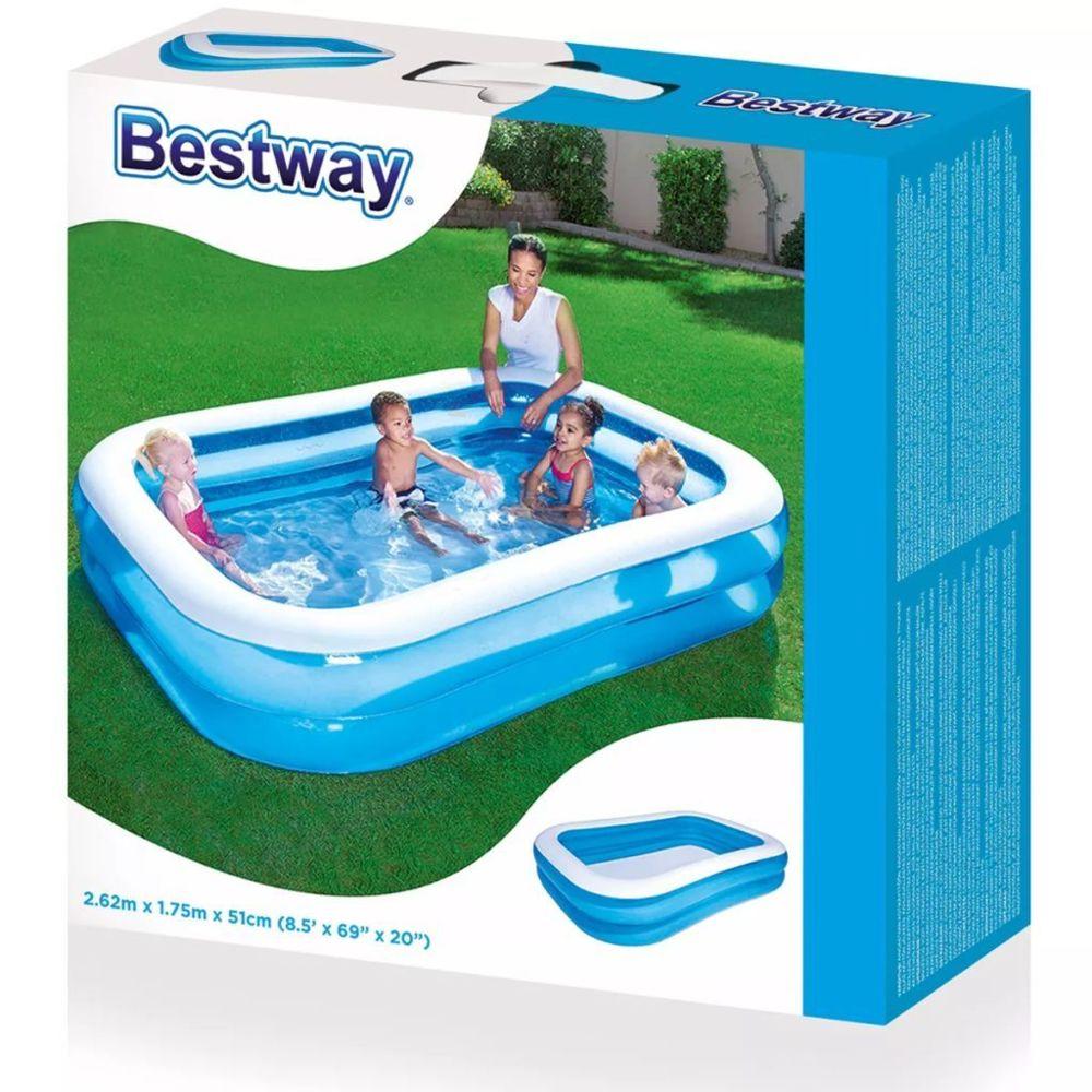 Piscine gonflable Grande taille Bleu
