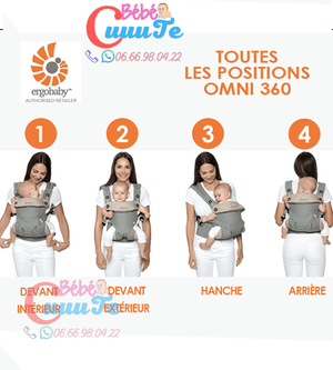 PORTE BÉBÉ 4 POSITIONS OMNI 360 – ERGOBABY