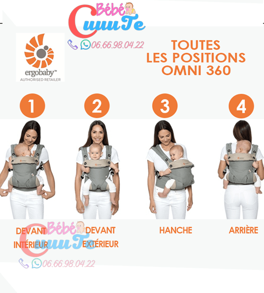 PORTE BÉBÉ 4 POSITIONS OMNI 360 – ERGOBABY
