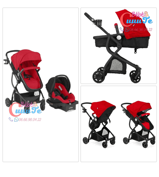 POUSSETTE 3 EN 1- URBINI OMNI – EVENFLO MAROC