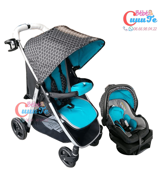 POUSSETTE DUO FLIPSIDE RÉVERSIBLE +SIÈGE AUTO-EVENFLO MAROC