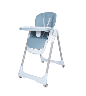 Chaises Hautes Chaise haute évolutive réglable avec Roues BLEU CIEL Produit_bebe_maroc
