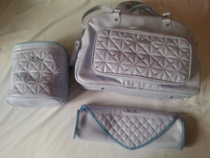 Sac à langer Similicuir  Felpa blanca