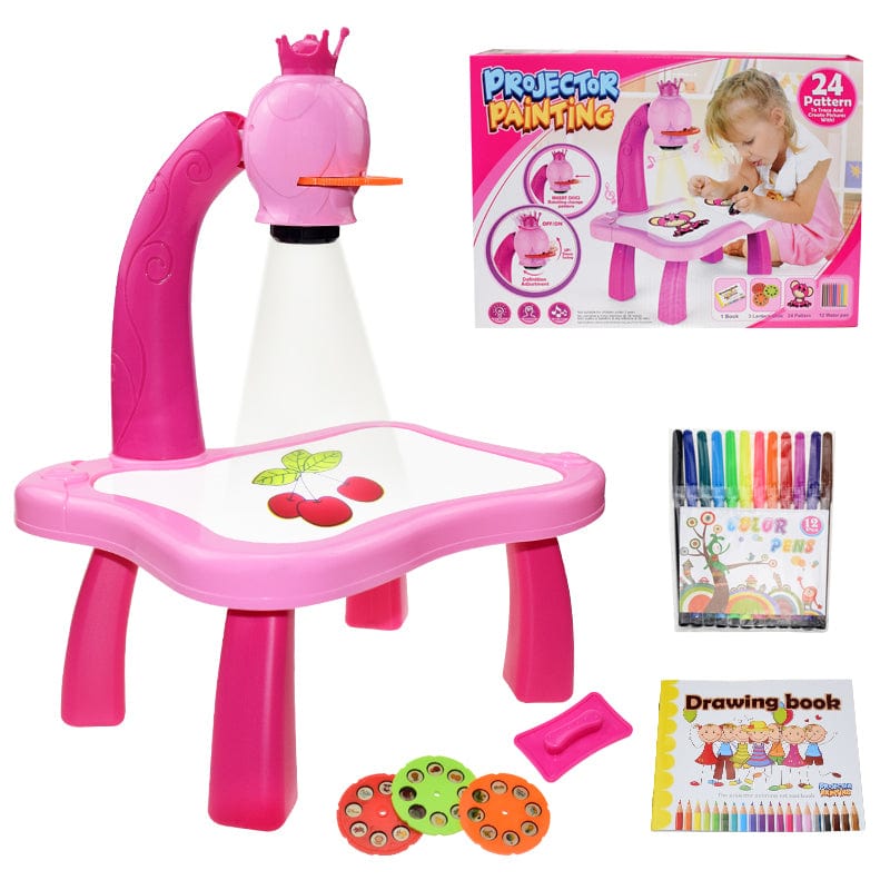 Table de dessin avec projecteur pour enfants