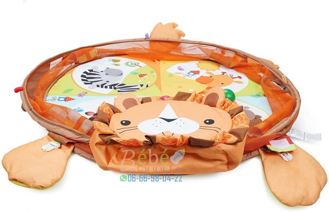 Tapis d'éveil bébé - gym et balles - Lion + 30 balles