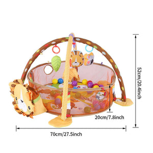 Tapis d'éveil bébé - gym et balles - Lion + 30 balles