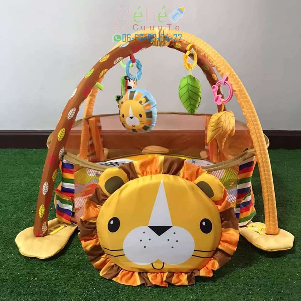 Tapis d'éveil bébé - gym et balles - Lion + 30 balles