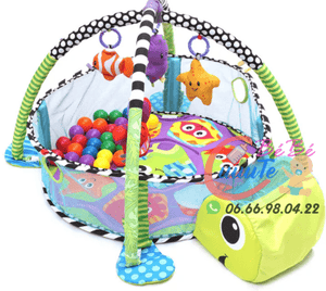 Tapis d’éveil et piscine à balle – 30 balles