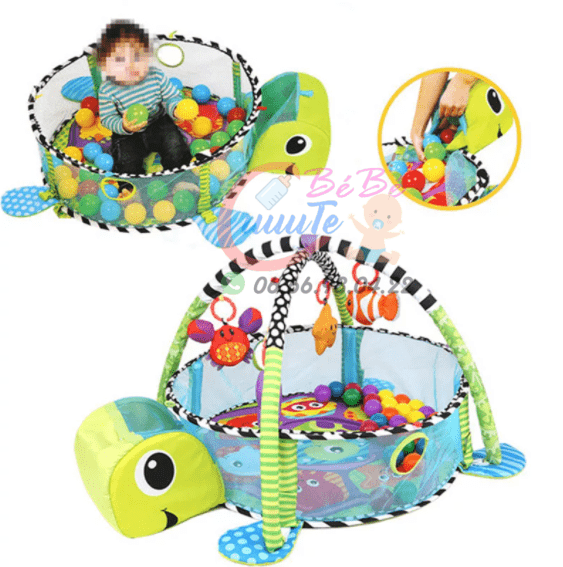 Tapis d’éveil et piscine à balle – 30 balles