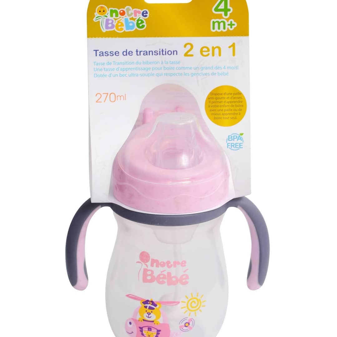 Tasse de transition 2 en 1  270ml
