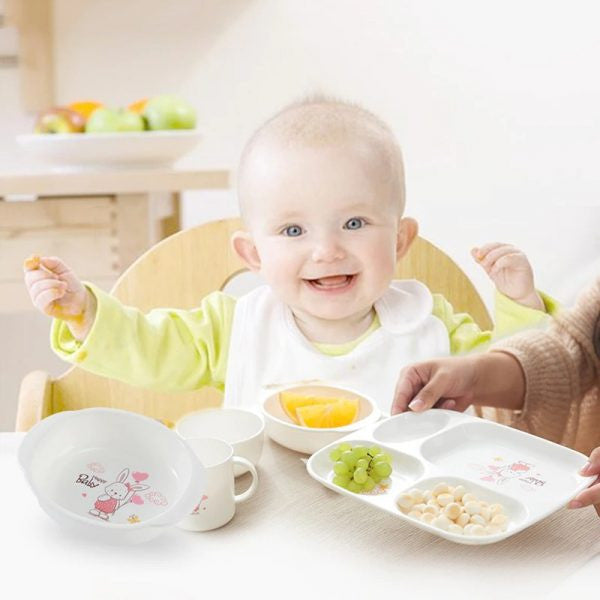 kit d'alimentation pour bébé  assiette (6en1)